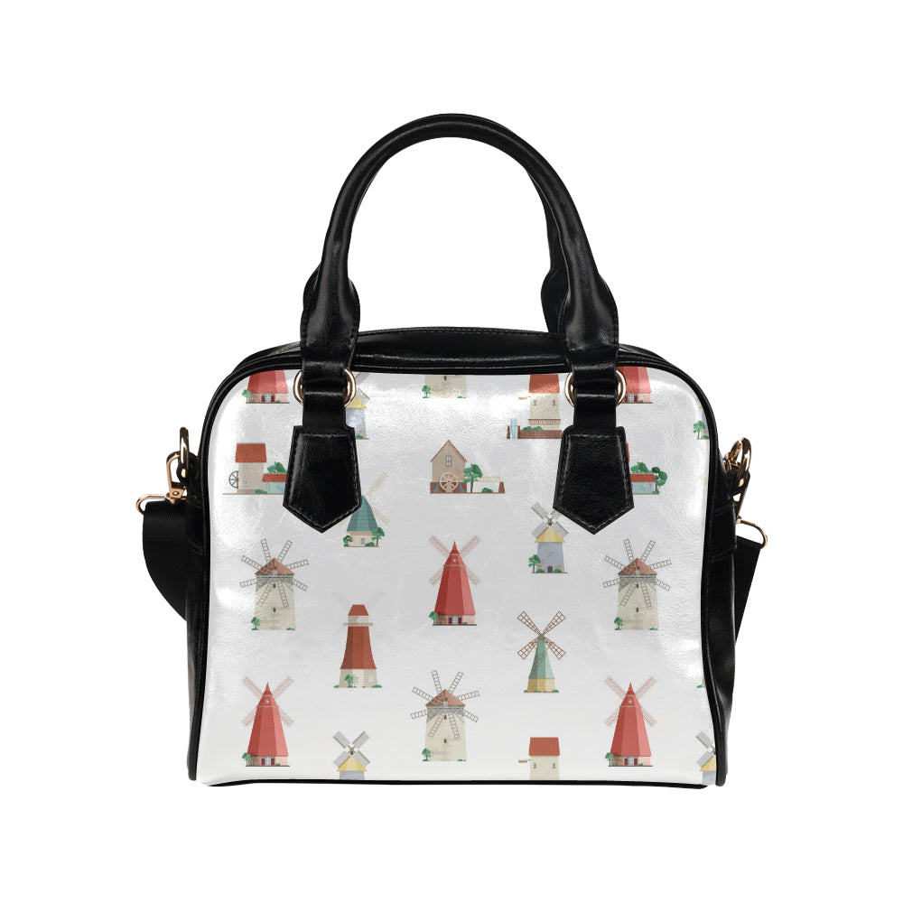 windmill design pattern Shoulder Handbag