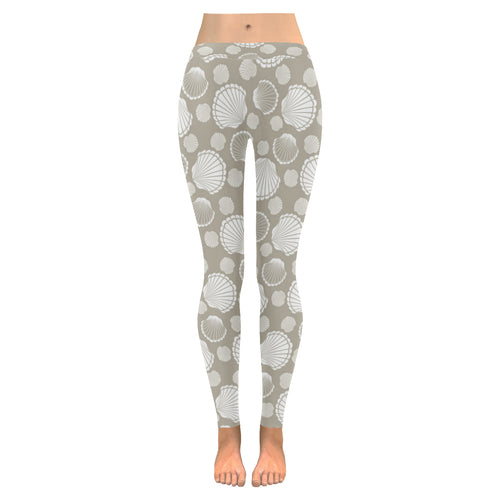 Scallop shell pattern Women's Legging Fulfilled In US