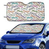 Sun Glasses Pattern Print Design 01 Car Sun Shade