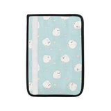 White cute hamsters heart pattern Car Seat Belt Cover
