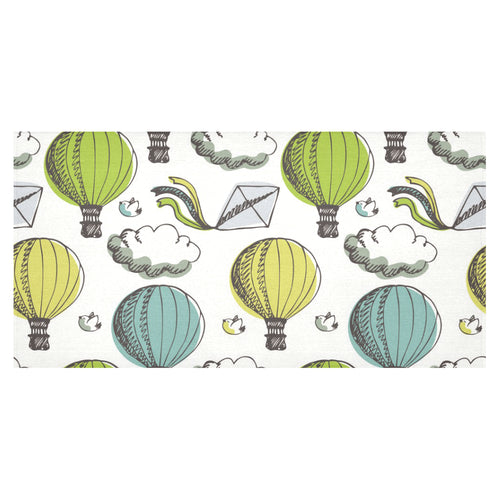 Hot Air Balloon Bird Cloud Pattern Tablecloth