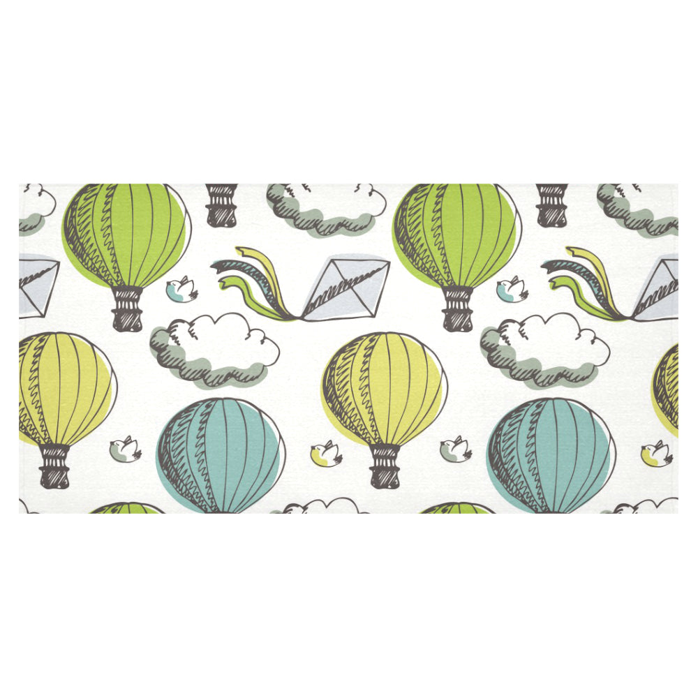 Hot Air Balloon Bird Cloud Pattern Tablecloth