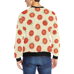 Tomato dot background Men's Crew Neck Sweatshirt