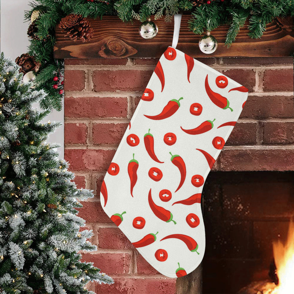 Chili pattern Christmas Stocking