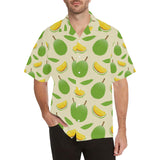 Durian pattern Men's All Over Print Hawaiian Shirt