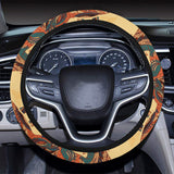 Camel polynesian tribal design pattern Car Steering Wheel Cover