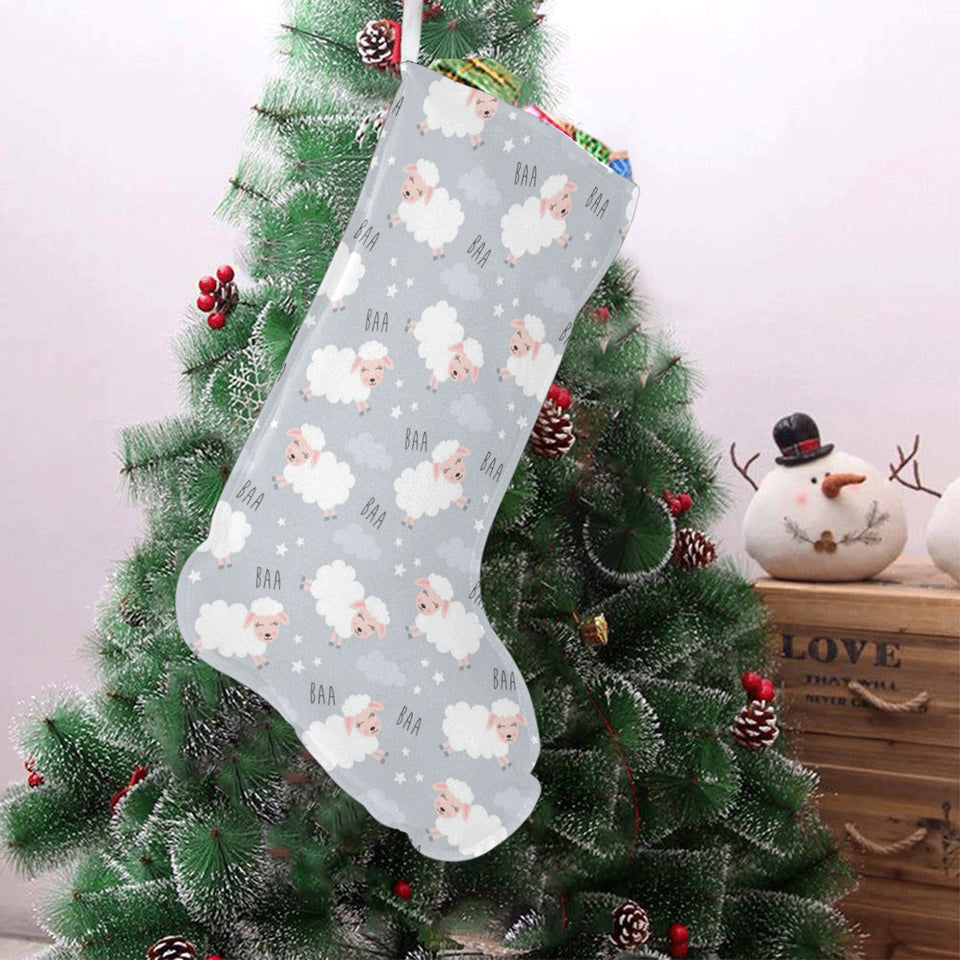 Sweet dreams sheep pattern Christmas Stocking