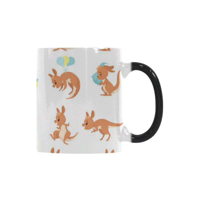 Cute Kangaroo pattern Morphing Mug Heat Changing Mug