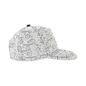 Siberian Husky design pattern All Over Print Snapback Cap