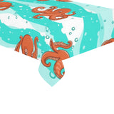 Octopuses sea wave background Tablecloth