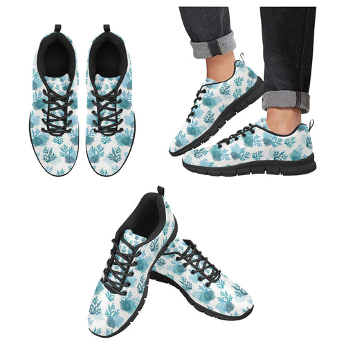 Coral Reef Pattern Print Design 04 Men's Breathable Sneakers ( Model 055)