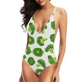 Cute broccoli pattern Women's One-Piece Swimsuit