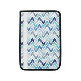 zigzag  chevron blue pattern Car Seat Belt Cover