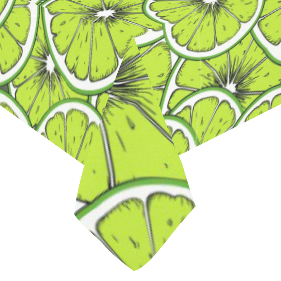 Slices of Lime design pattern Tablecloth