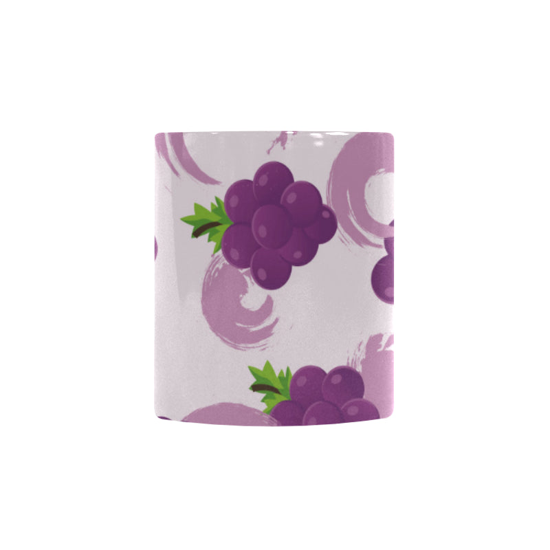 Cute Grape pattern Morphing Mug Heat Changing Mug