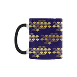 Beautiful japanese fan pattern Morphing Mug Heat Changing Mug