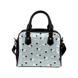 Sheep polka dot cloud pattern Shoulder Handbag