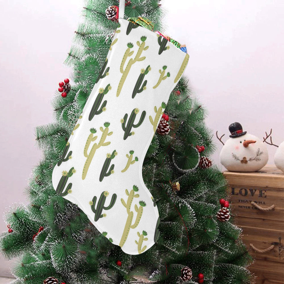 Cute cactus pattern Christmas Stocking