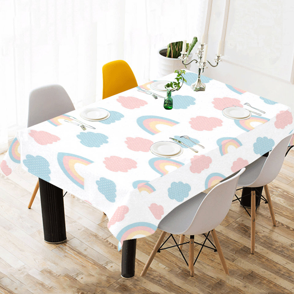 Cute rainbow clound pattern Tablecloth