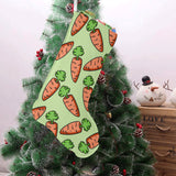 Carrot Pattern Print Design 05 Christmas Stocking