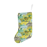 Hand drawn windmill pattern Christmas Stocking
