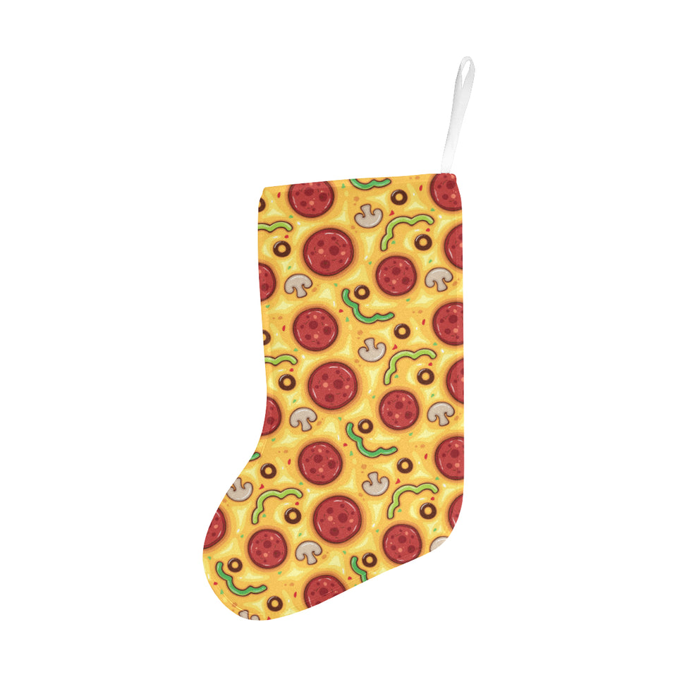 Pizza texture pattern Christmas Stocking