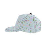 Watercolor Tulips pattern All Over Print Snapback Cap