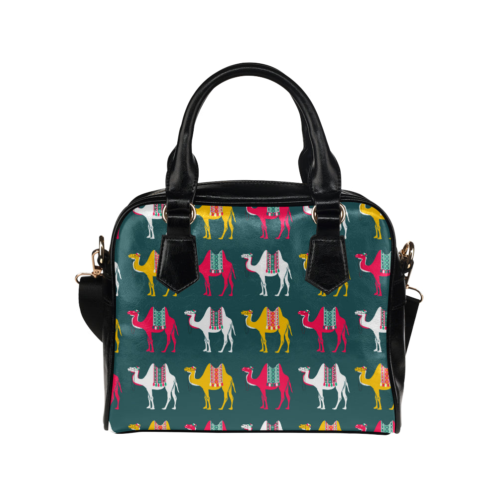 Camel pattern Shoulder Handbag