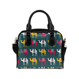 Camel pattern Shoulder Handbag