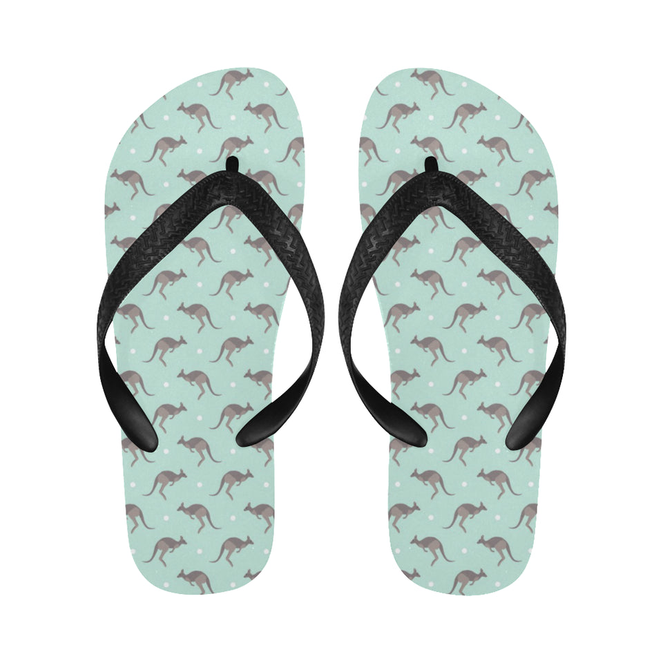 Kangaroo pattern background Unisex Flip Flops