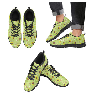 Snail Pattern Print Design 01 Men's Breathable Sneakers ( Model 055)