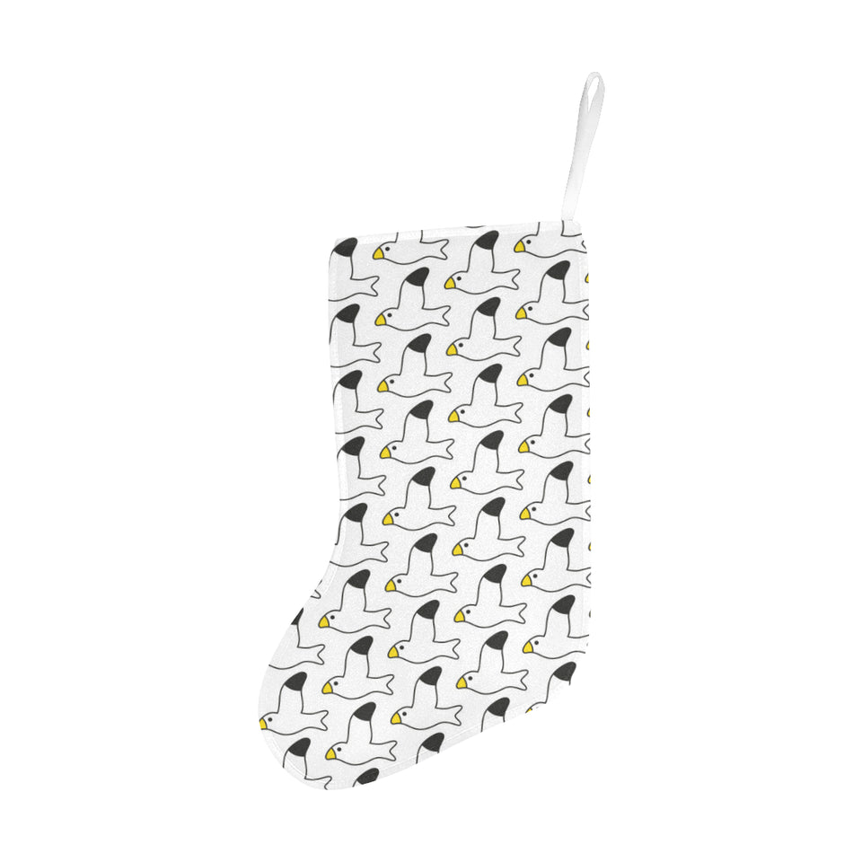 Seagull Pattern Print Design 05 Christmas Stocking