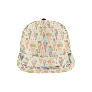 Ice cream cone pattern All Over Print Snapback Cap