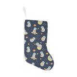 Cute sloth astronaut star planet rocket pattern Christmas Stocking