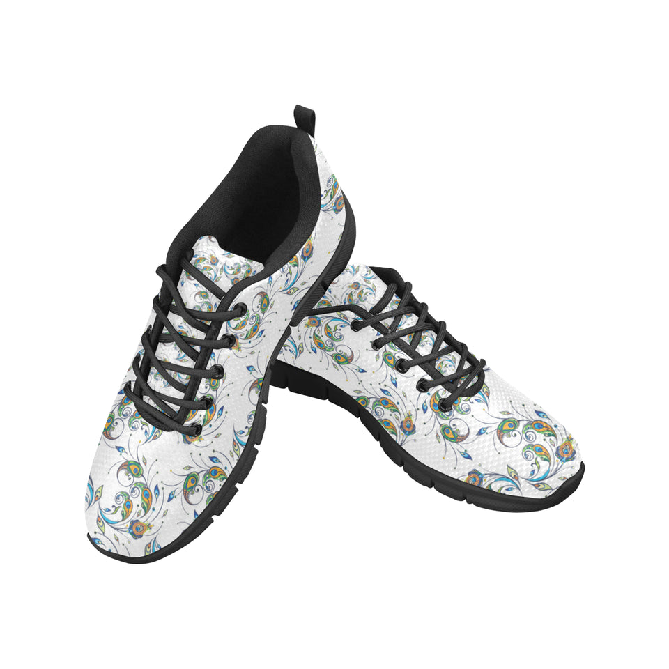 Peacock feather pattern Women's Sneaker Shoes