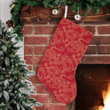 Gold dragons red background Christmas Stocking