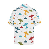 Airplane star cloud colorful Men's All Over Print Hawaiian Shirt