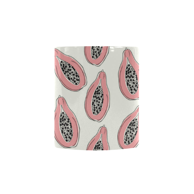 papaya pattern Morphing Mug Heat Changing Mug
