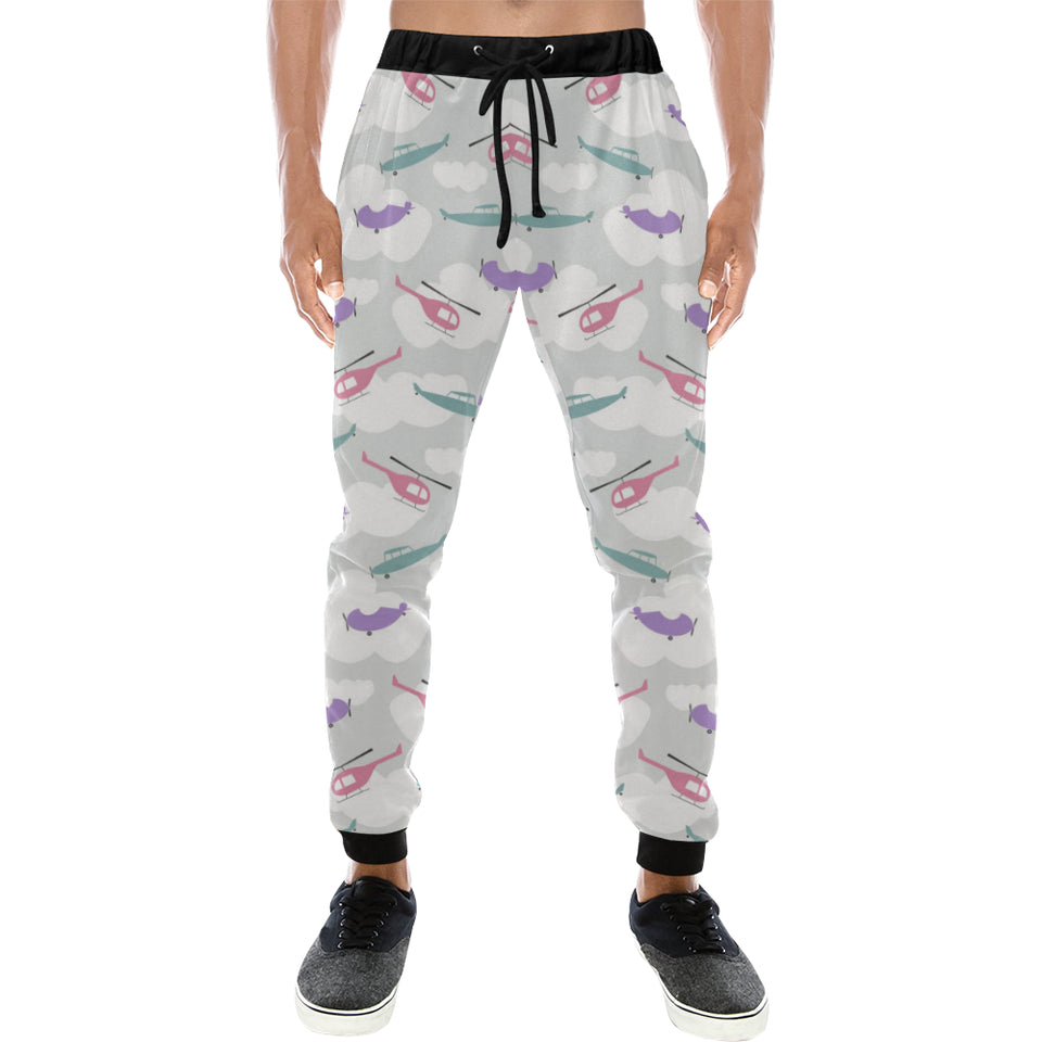 Helicopter plane pattern Unisex Casual Sweatpants