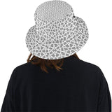 arabic gray pattern Unisex Bucket Hat
