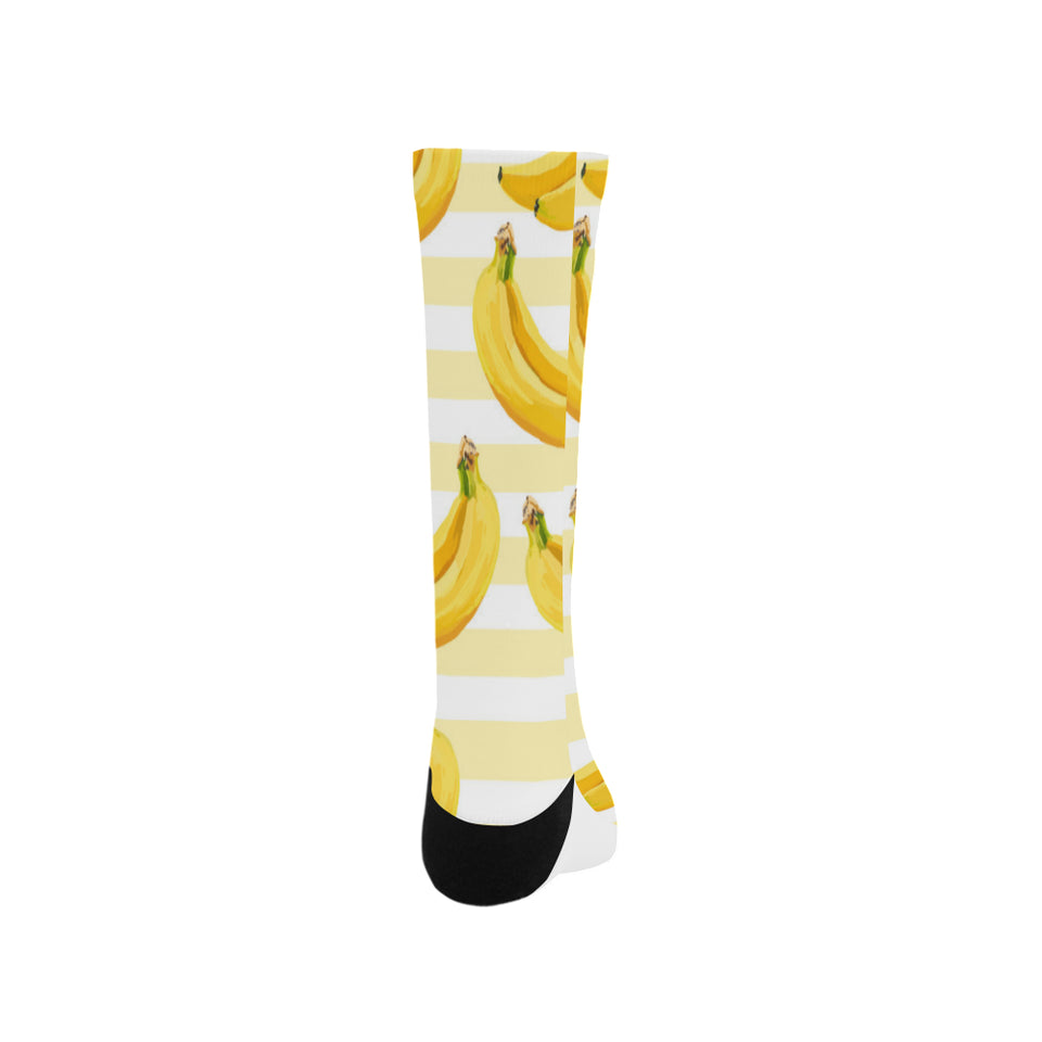Banana pattern blackground Crew Socks