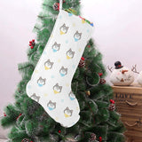 Cute Siberian Husky pattern Christmas Stocking