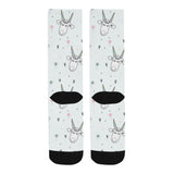 Cute goat design pattern Crew Socks