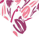 pink sketch tulip pattern Tablecloth