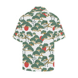 Bonsai red sun japanese pattern Men's All Over Print Hawaiian Shirt