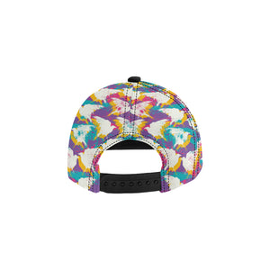 Colorful crow illustration pattern All Over Print Snapback Cap