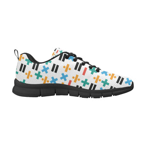 Math Pattern Print Design 05 Men's Breathable Sneakers ( Model 055)