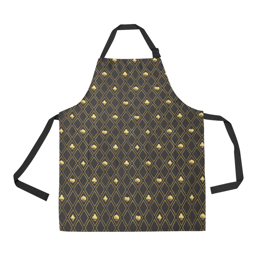 Casino Cards Suits Pattern Print Design 01 All Over Print Adjustable Apron