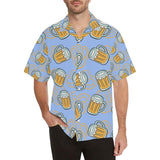 Beer pattern Men's All Over Print Hawaiian Shirt