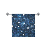 Night sky star pattern Bath Towel